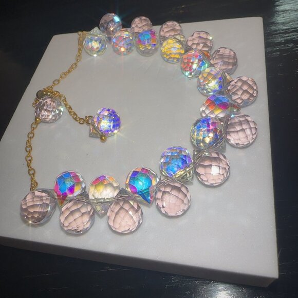 🆕 Multicolor Crystal Statement Bracelet Adjustable Elegant - Picture 2 of 10